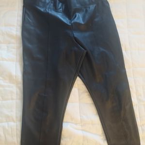 Old navy faux leather Stevie high rise pants size xl
